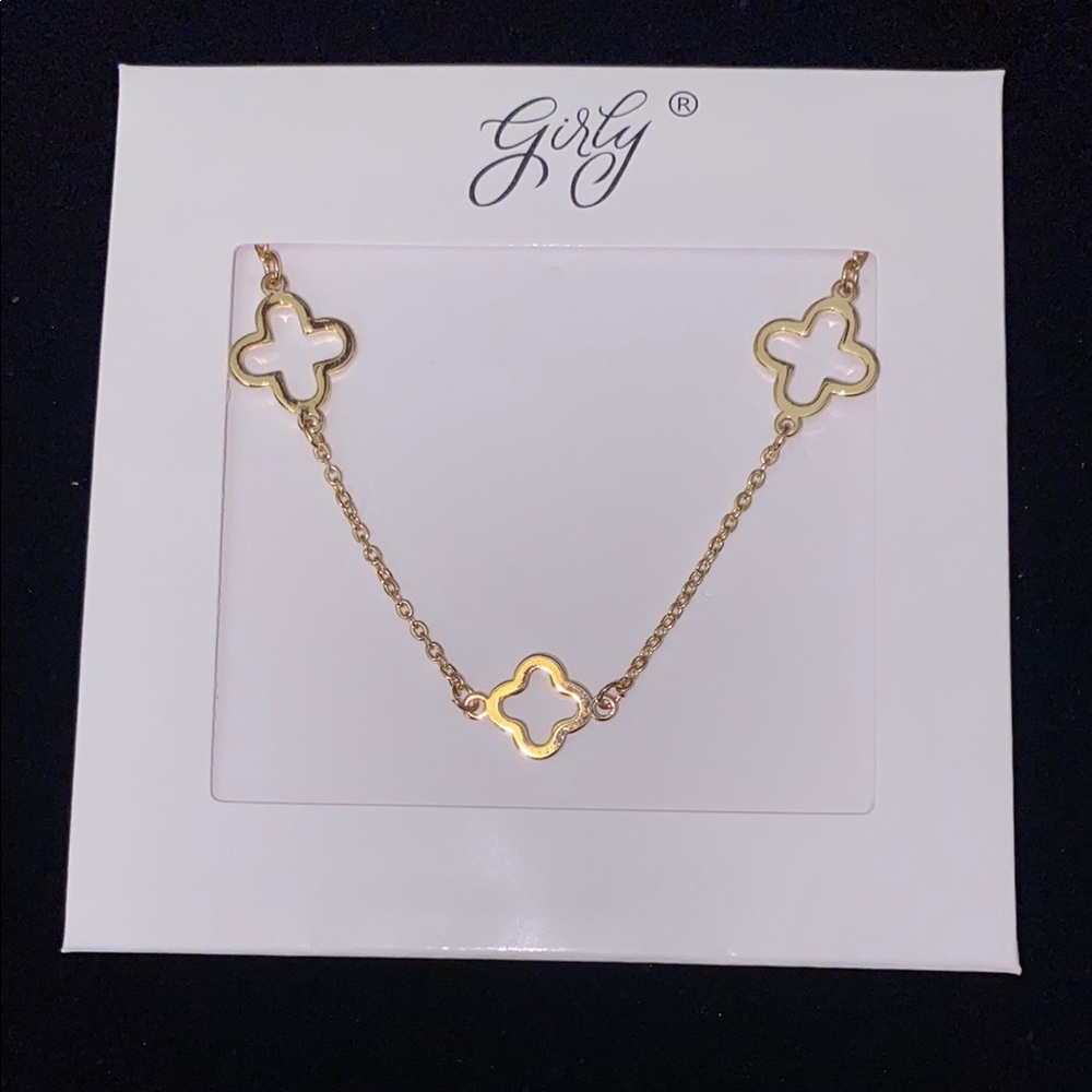 Gold Clover Necklace